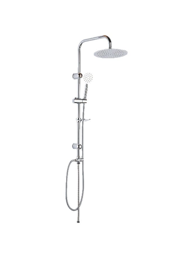 Shower Column with Round Handheld Shower – Stainless Steel 304, Chrome - Image 2